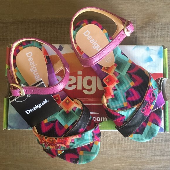 Desigual Kids Colorful Buckled Sandals - Picture 4 of 5